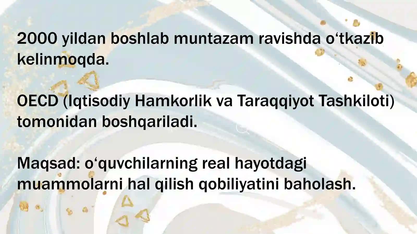 Pisa xalqaro baholash tòģrisida 4