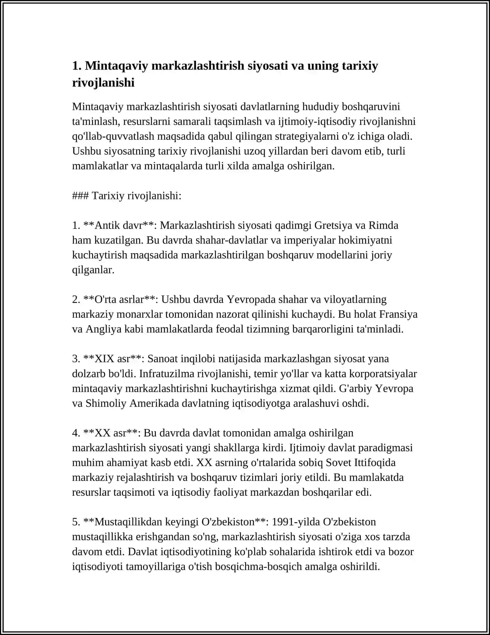 Mintaqaviy markazlashtirishdan chiqish, Integration va millat ustidan iqtisodiy siyosat yuritilishi 4