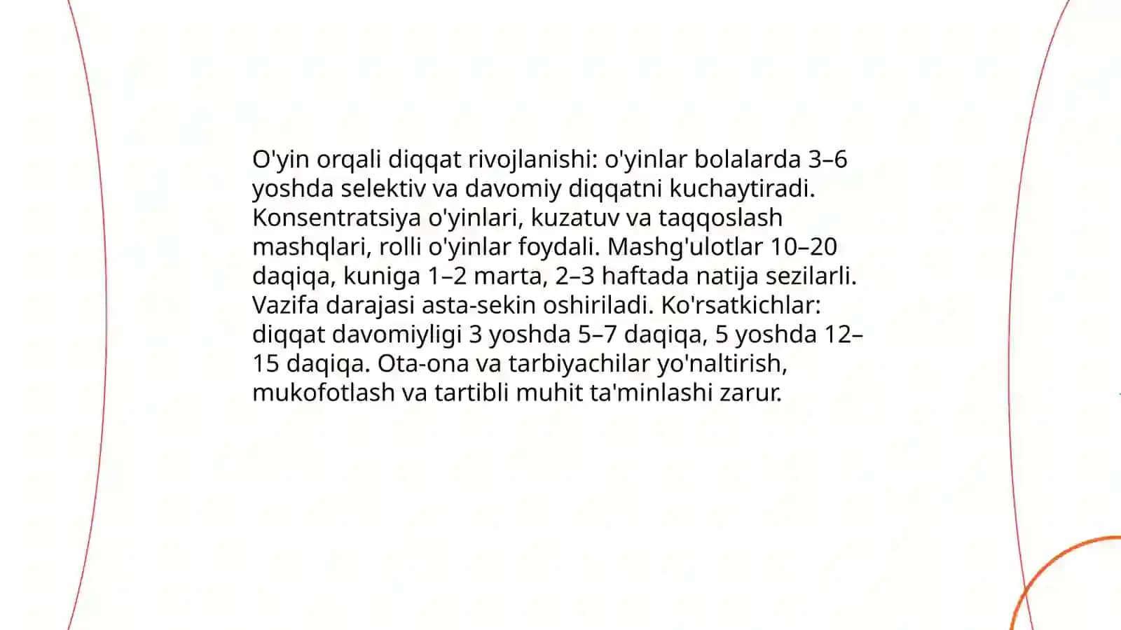 O'yin faoliyatining yoshdagi bolalar uchun ahamiyati 4
