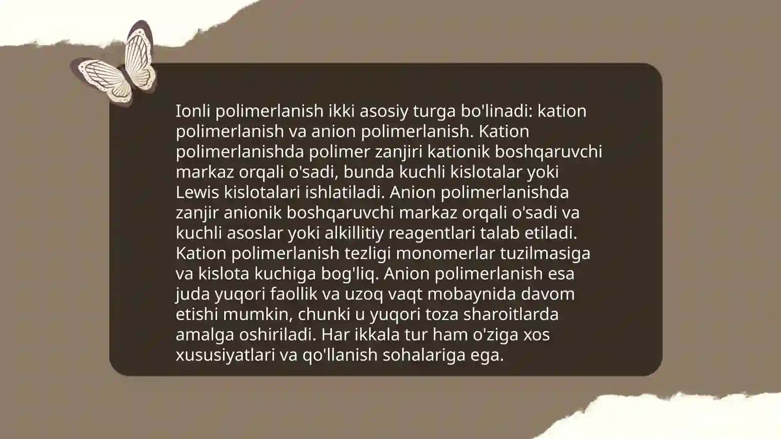 Ionli polimerlanish 4