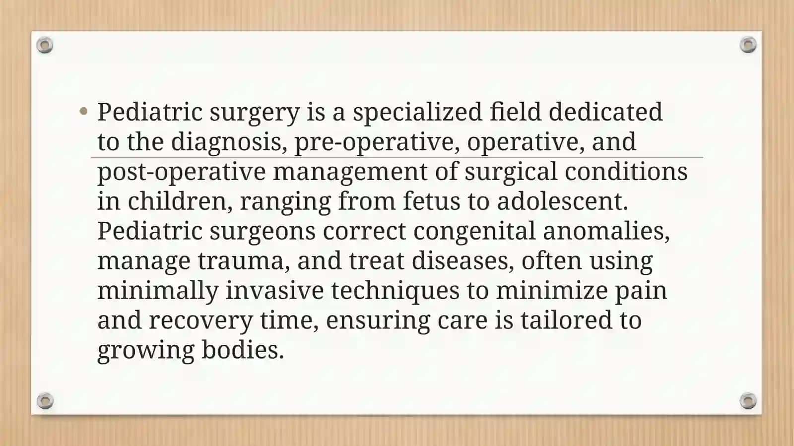 Common Pediatric Surgical Procedures and Medical Language 4