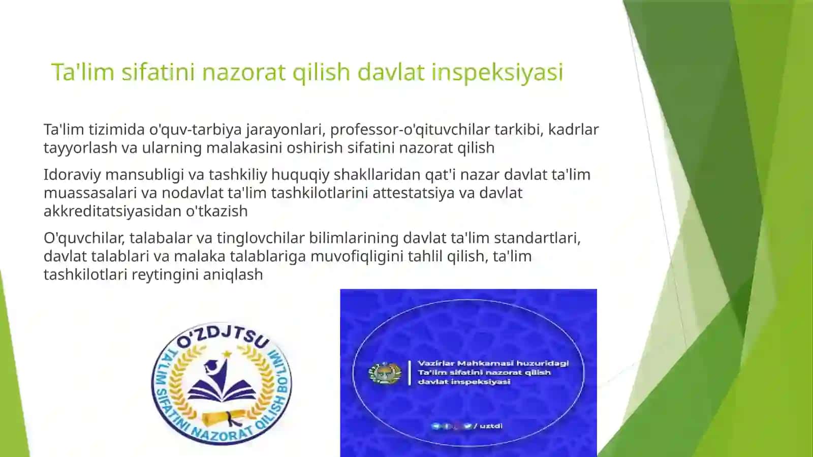 Ta'lim sifatinin nazorat qilish va uning turlari 4