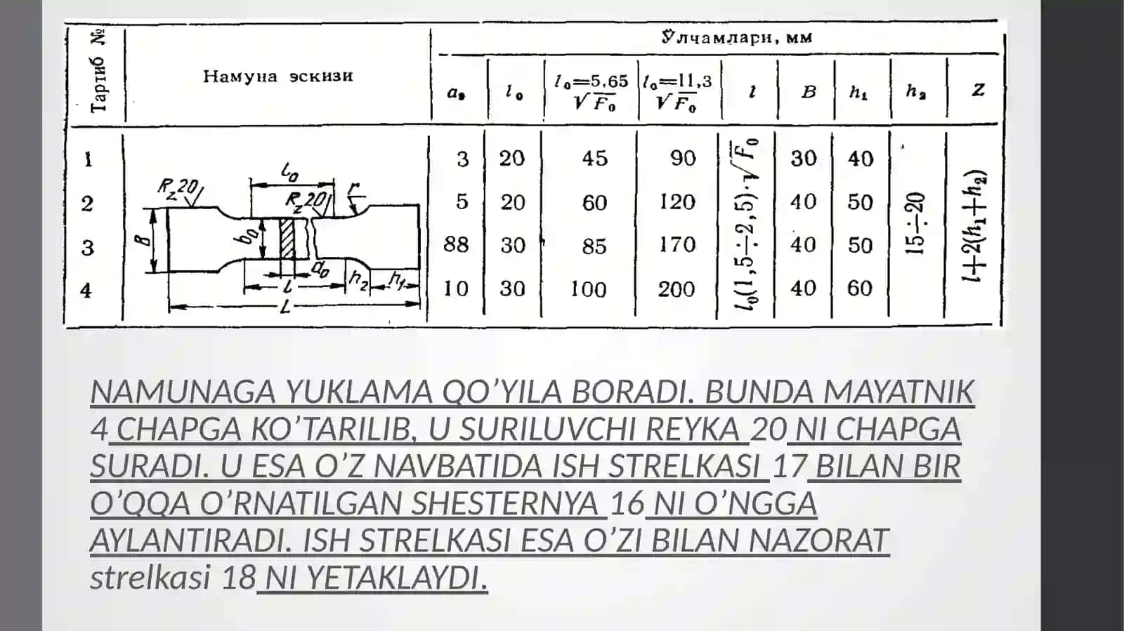 Konstruktsion materiallarning mexanik xossalari. Materiallarning qattiqligini Brinell va Rokvell usulida sinash 4