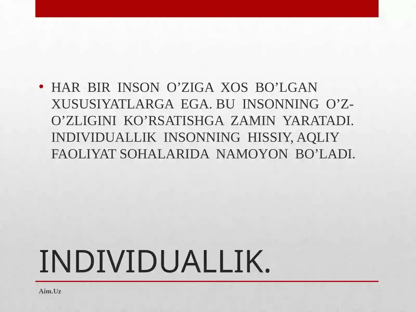 Shaxs rivojlanishi 4