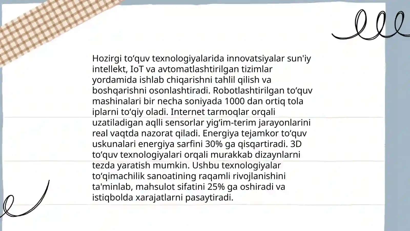 ZAMONAVIY TOʻQUV DASTGOHLARIDA HOMUZA HOSIL QILUVCHI MEXANIZMLARI 4