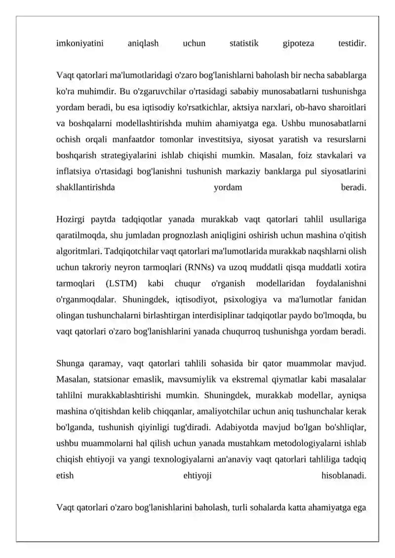 Vaqt qatorlari tahlili 4