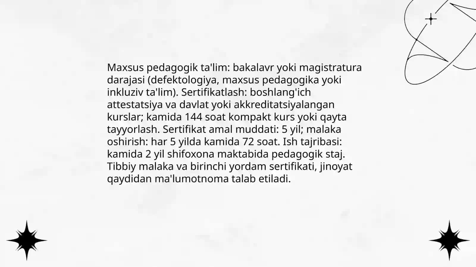 Pedagoglarning tibbiy bilimlari va kasalliklar haqida tushuncha 4