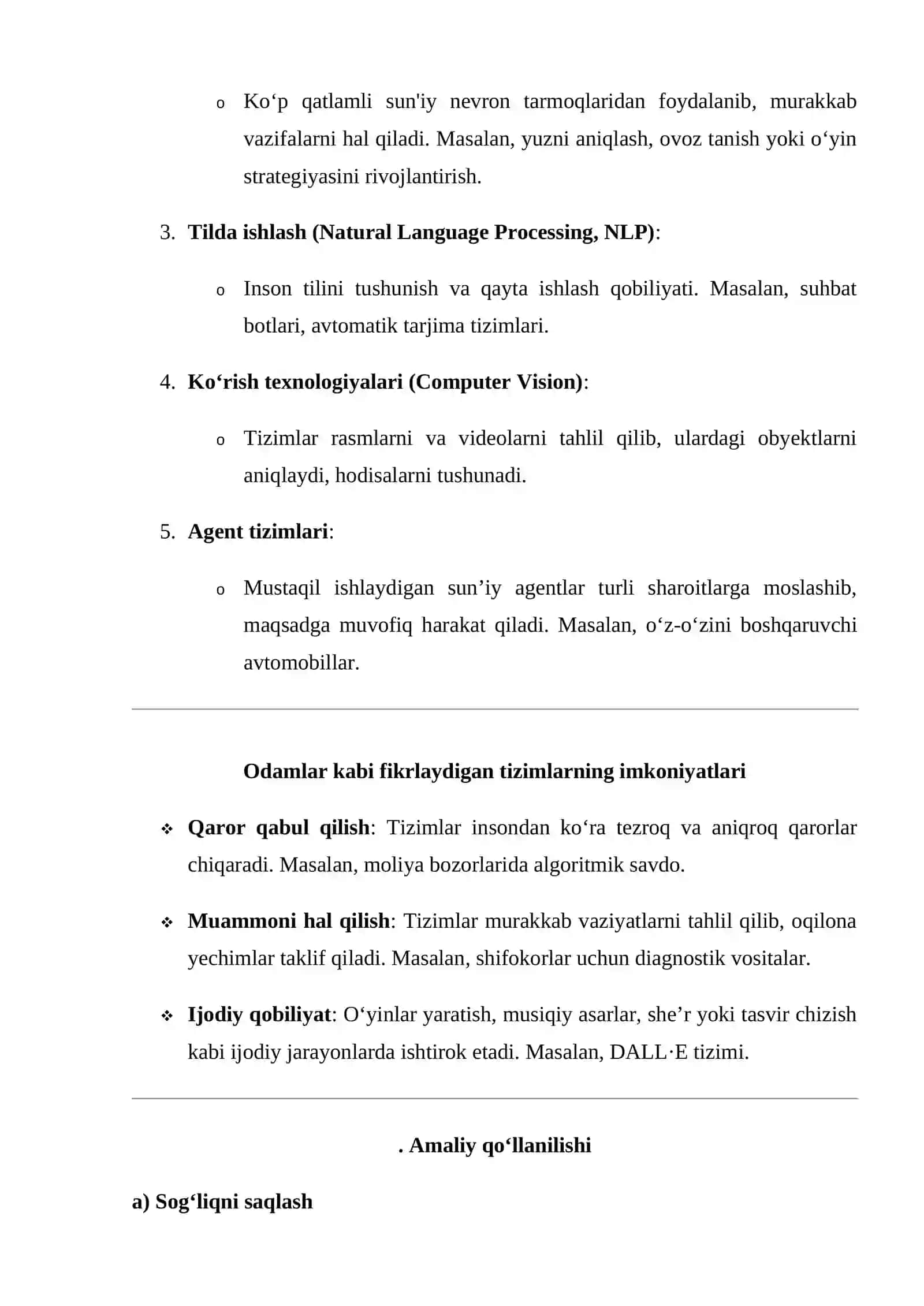 Odamlar kabi fikrlaydigan tizimlar 4