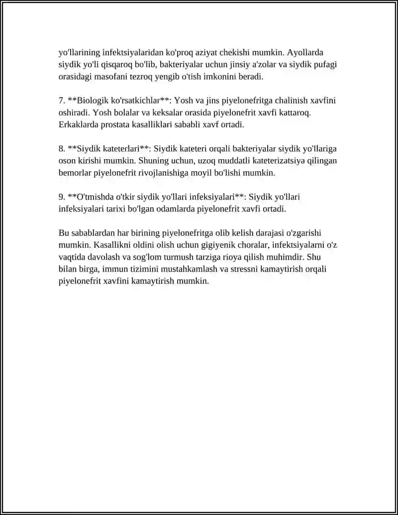 PIELONEFRIT KASALLIGI 4