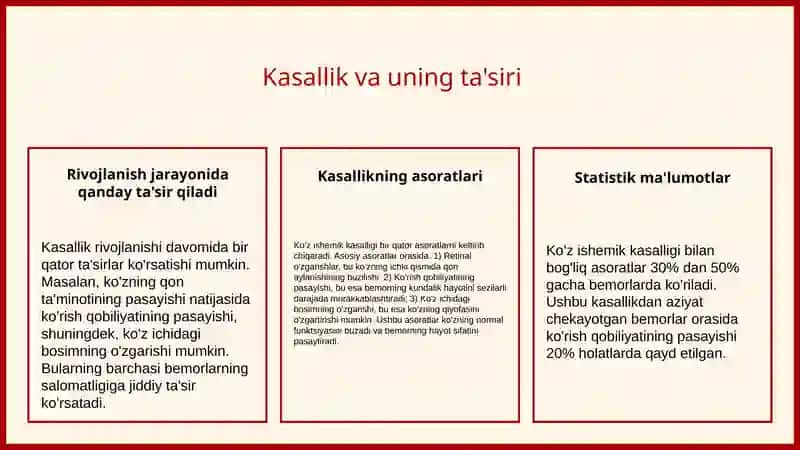 Koʻz ishemik kasalligi 4