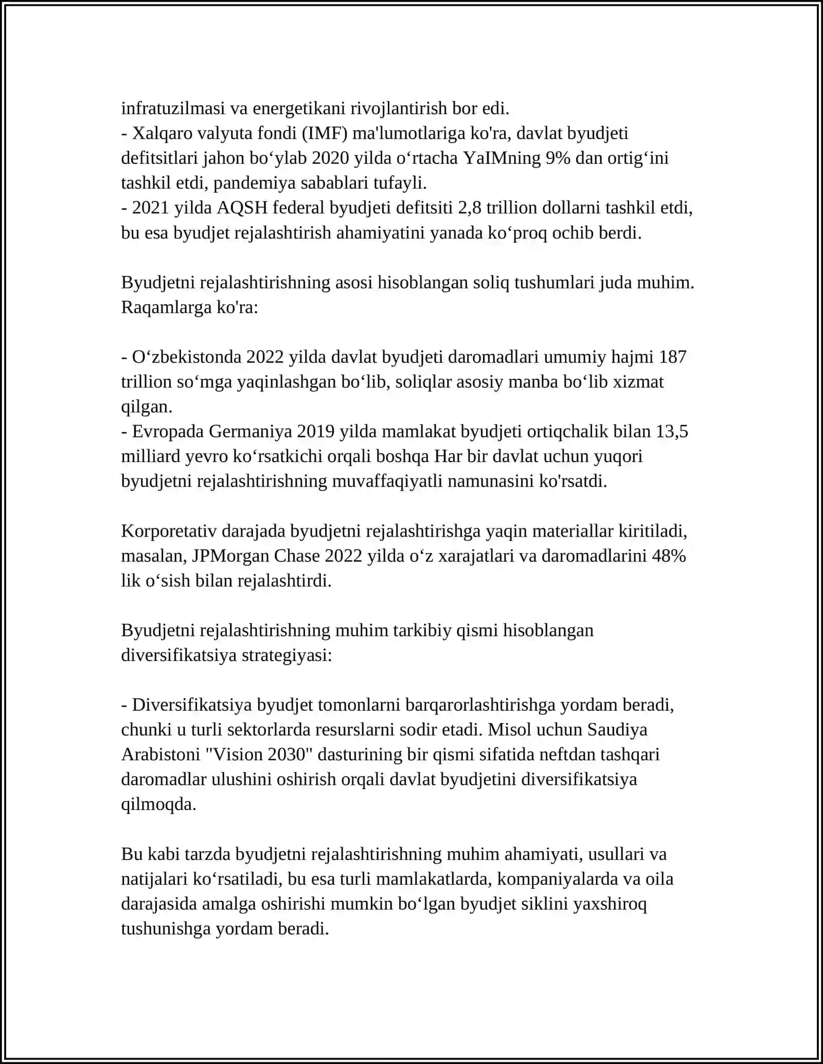 PAST XARAJATLAR STRATEGIYASI 4