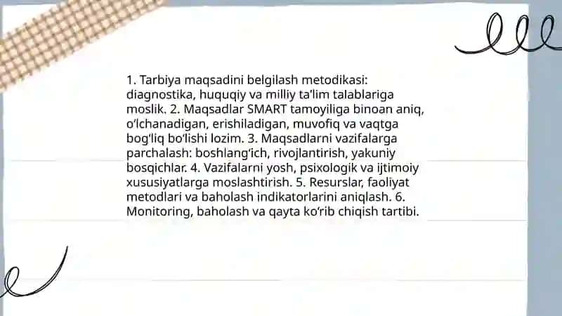 Tarbiyaviy ishlar metodikasi va tamoyillari 4