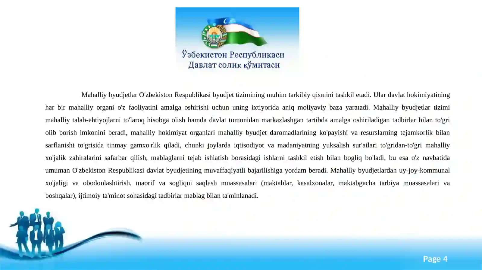 O`zbekiston soliq siyosati 4