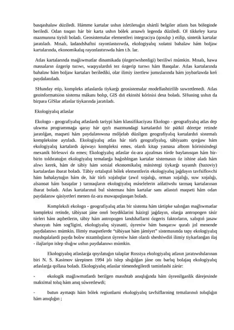 9-lekciya. Ekologiyalıq atlaslar 4