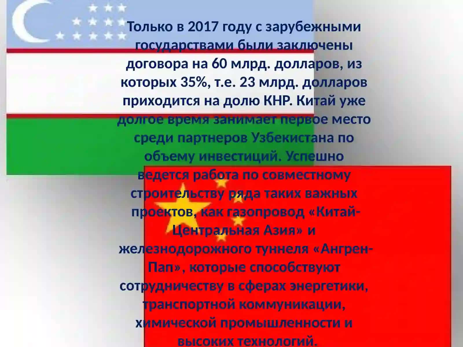 Сотрудничество Узбекистана с другими зарубежными странами 4