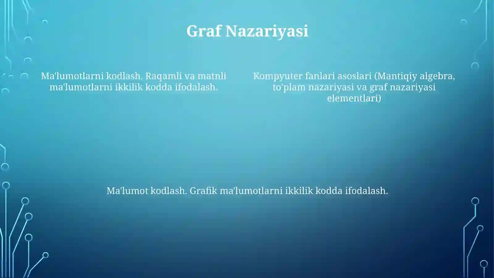 Shannon Nazariyasidagi Ma'lumot Tushunchasi 4