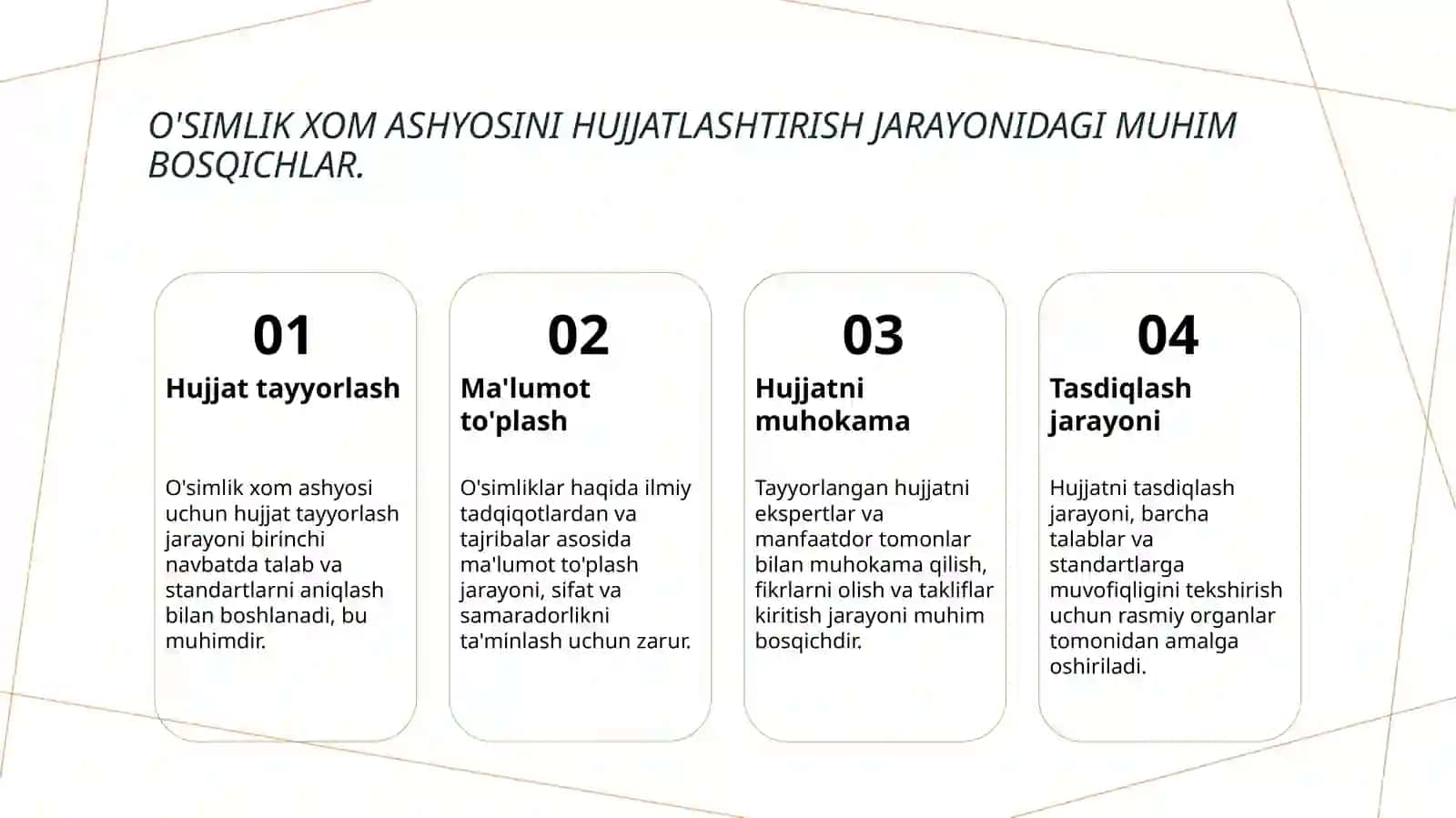 O'simlik xom ashyosi uchun hujjatlarni tayyorlash 4