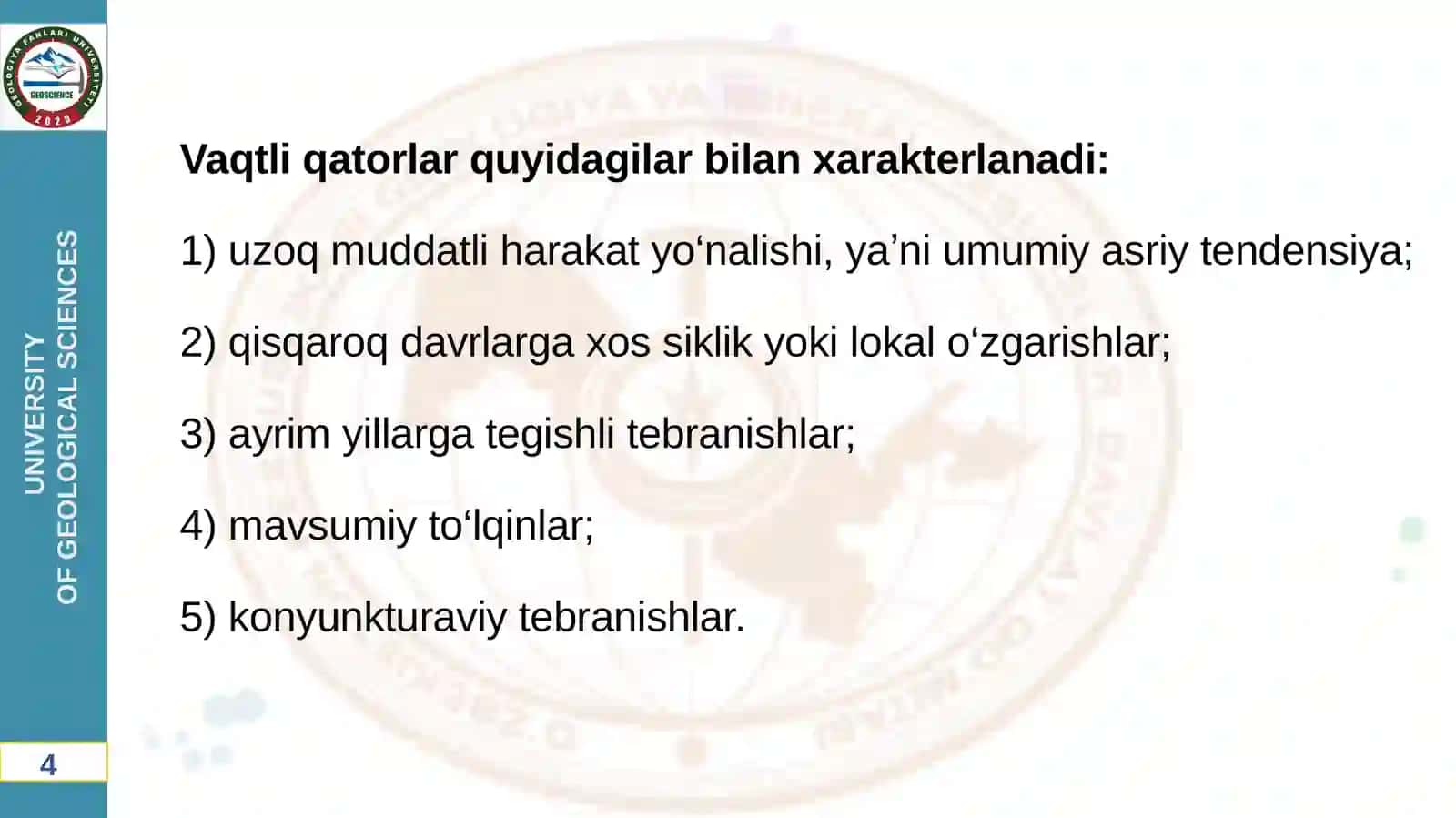 Vaqtli qatorlarda mavsumiy va siklik tebranishlar regressiyasi 4