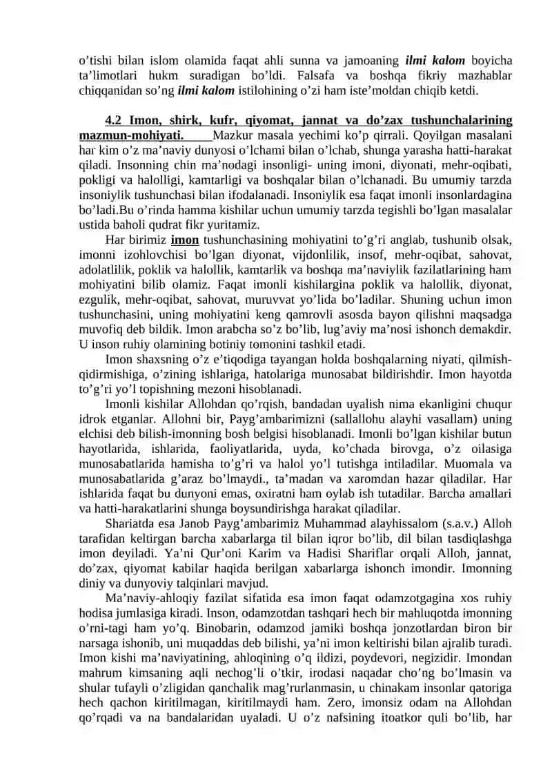 Aqida ilmlarining shakllanish tarixi 4