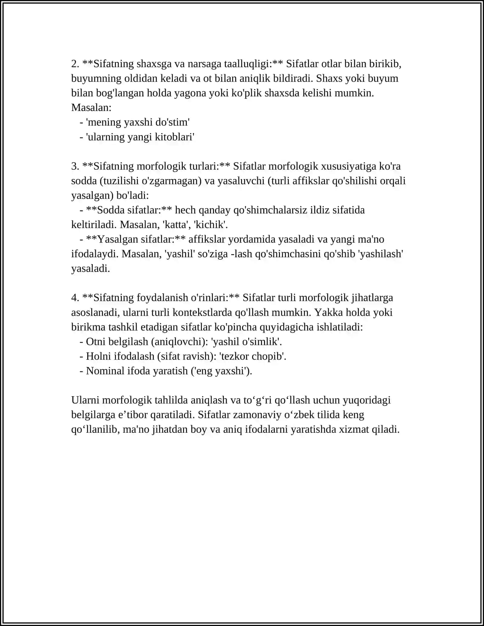 MORFOLOGIK TAHLIL 4