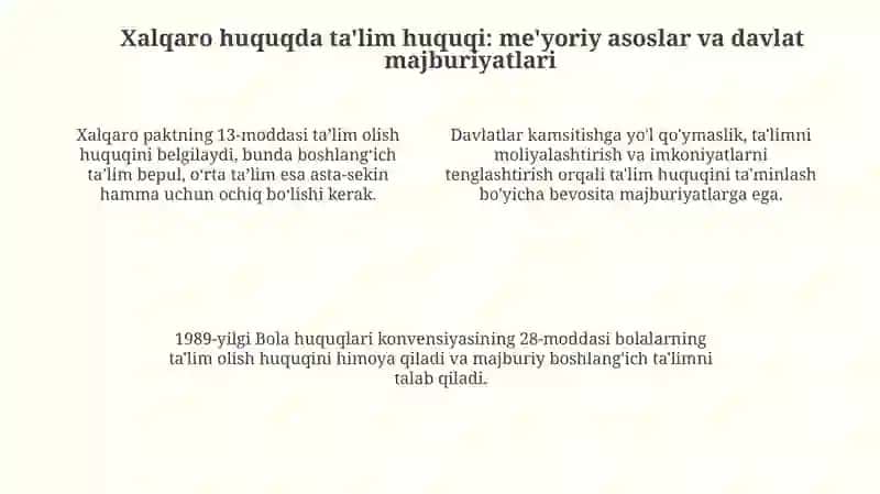 Ta'lim huquqi va ijtimoiy adolat 4