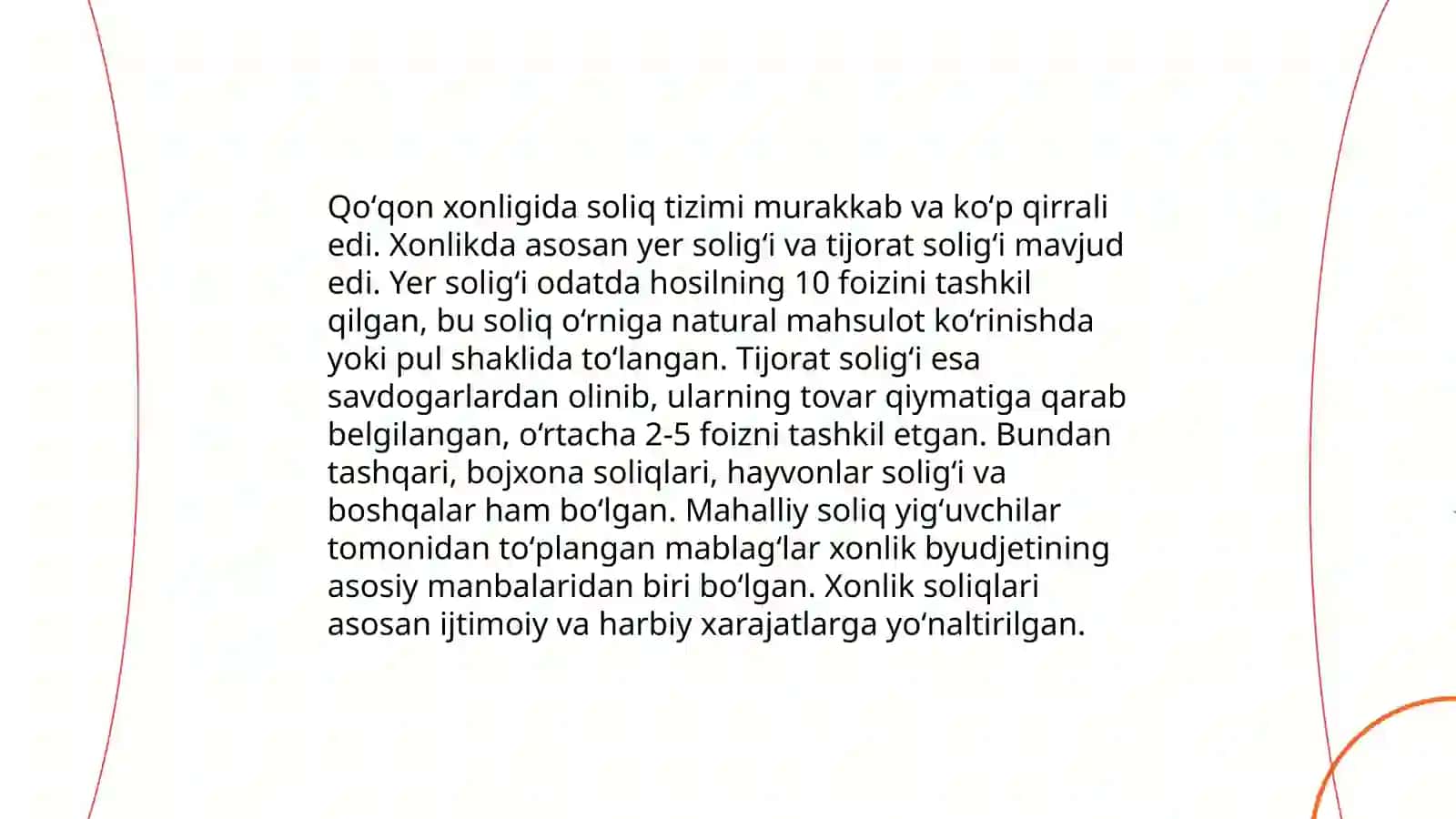 Qoʻqon xonligida soliqlar tarixi 4
