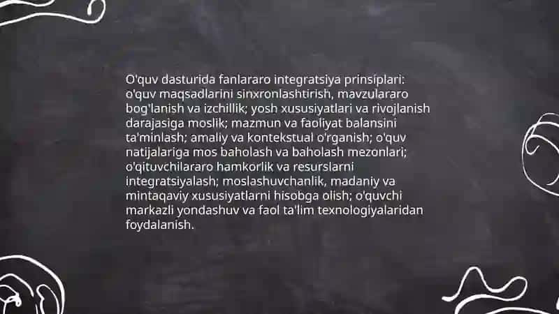 Boshlangʻich sinfda darslarini integratsiyalash 4
