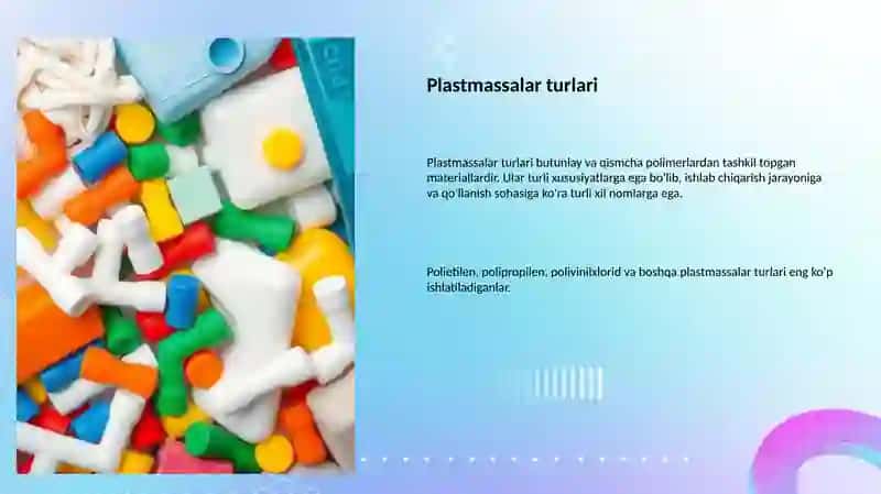 Polimerlar va plastmassalar: kimyosi va ishlab chiqarilishi 4