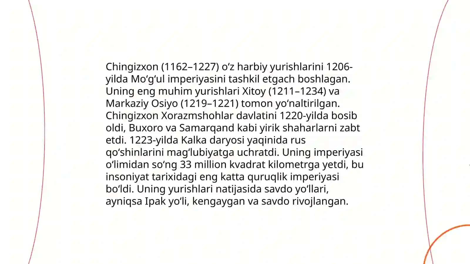 Movarounnahr va Xurosonning mugʻullar tomonidan bosib olinishi 4