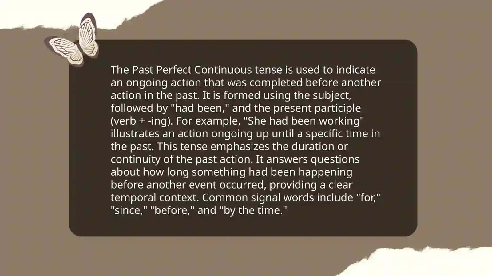Past Perfect Continuous 4