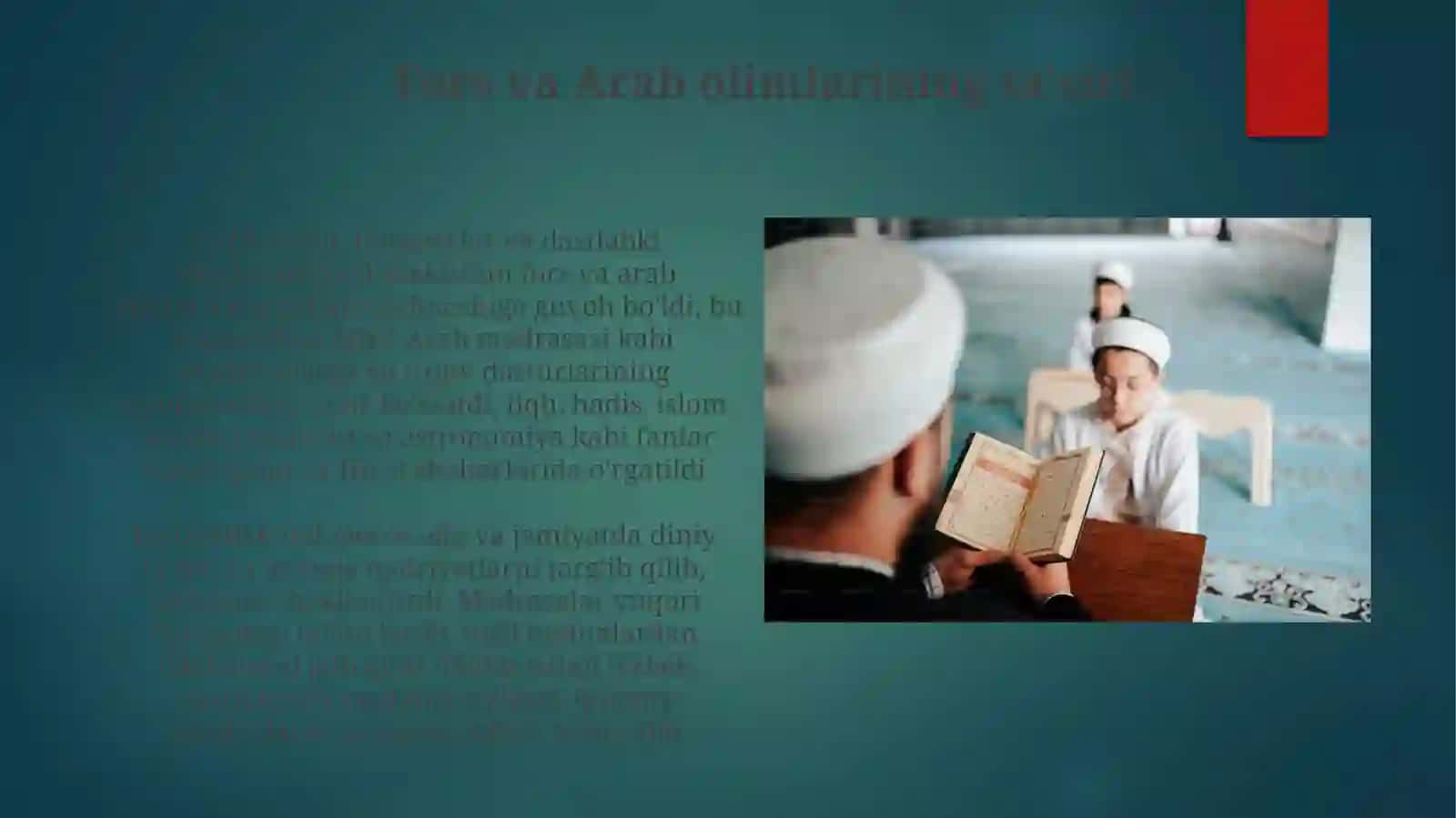 Sharqning uygonish davri ta'lim-tarbiya masalalarining rivojlantirilishi 4