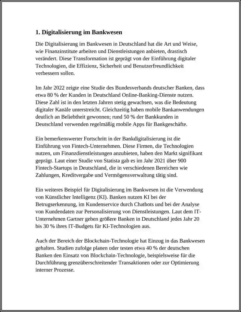Digitalisierung im Bankwesen in Deutschland 4