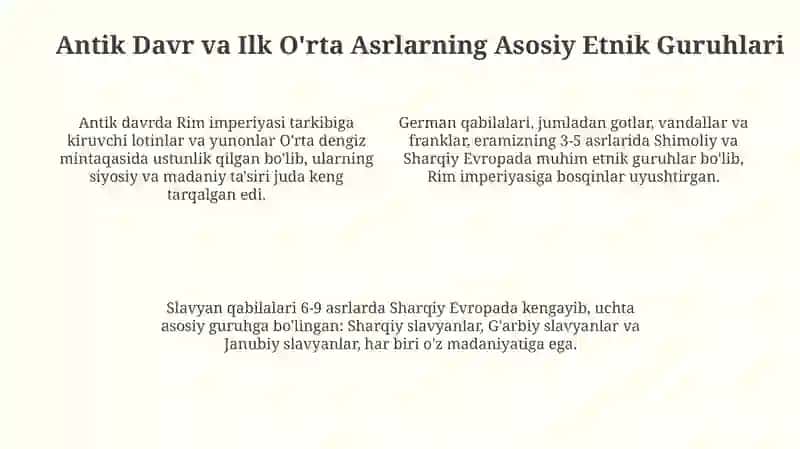 Antik va ilk o'rta asrlar etnogenetik jarayonlarining o'ziga xos xususiyatlari 4