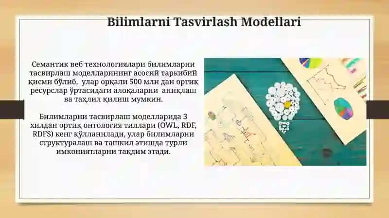 Bilimlar bazasi va bilimlarni namoyish qilish modellari tahlili 4