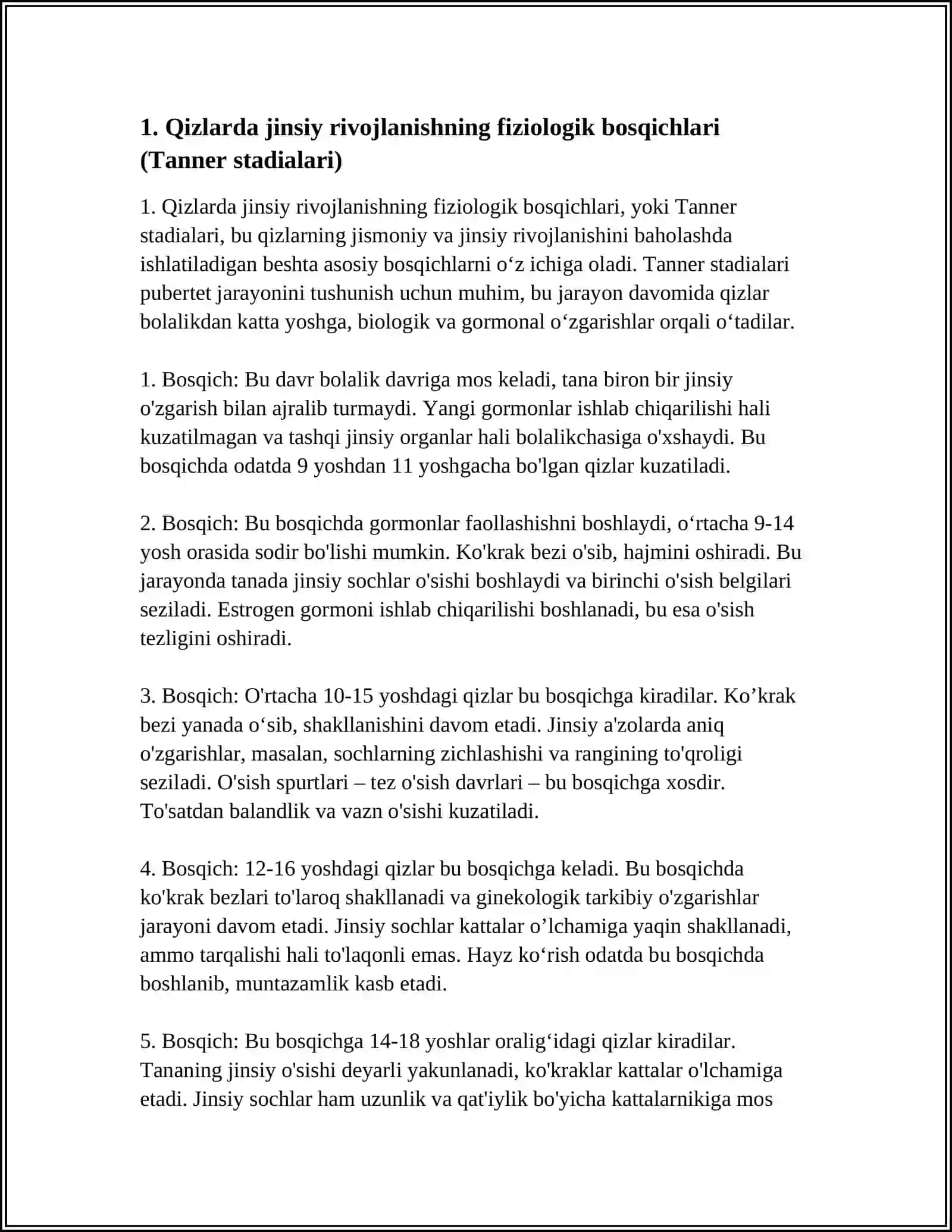 QIZLARNI RIVOJLANISHINING FIZIOLOGIK XUSUSIYATLARI 4