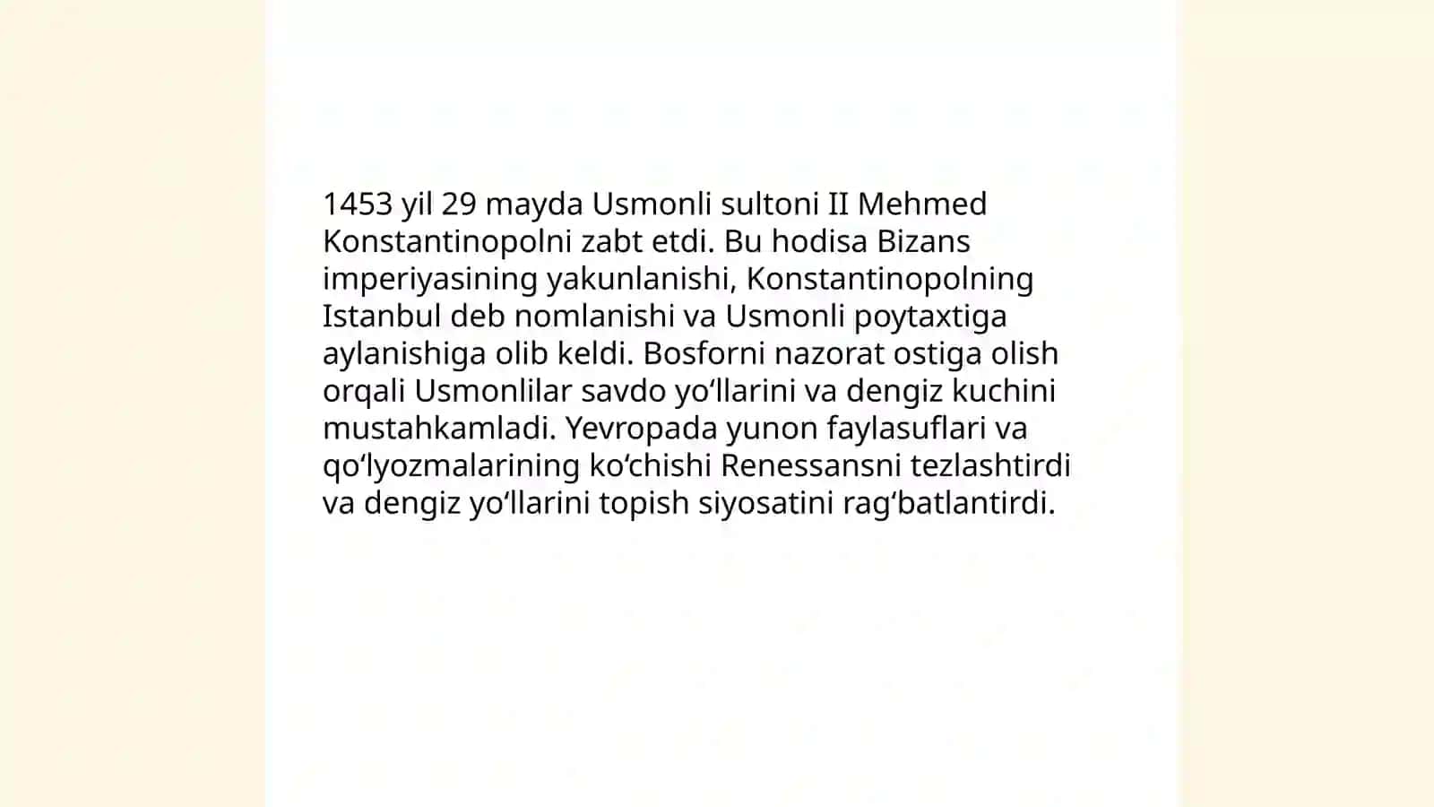Usmoniylar imperiyasining paydo bo‘lishi va kengayishi 4