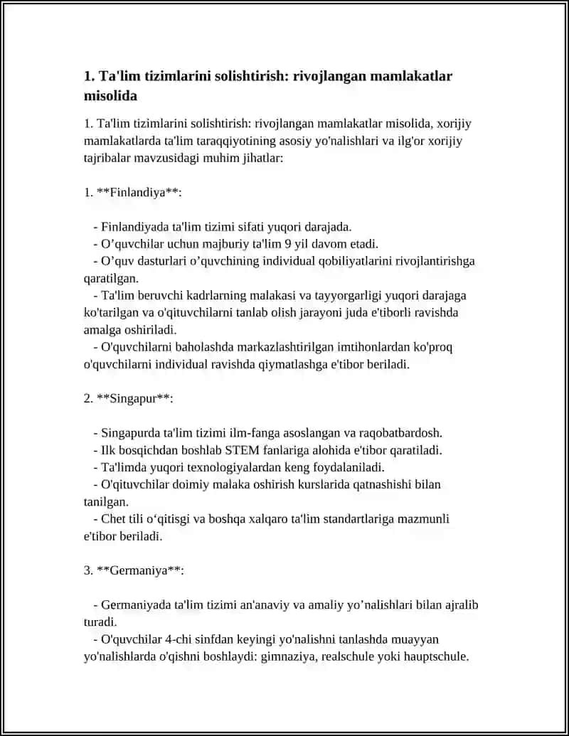 XORIJIY MAMLAKATLARDA TAʼLIM TARAQQIYOTINING ASOSIY YO‘NALISHLARI VA ILG‘OR XORIJIY TAJRIBALAR 4