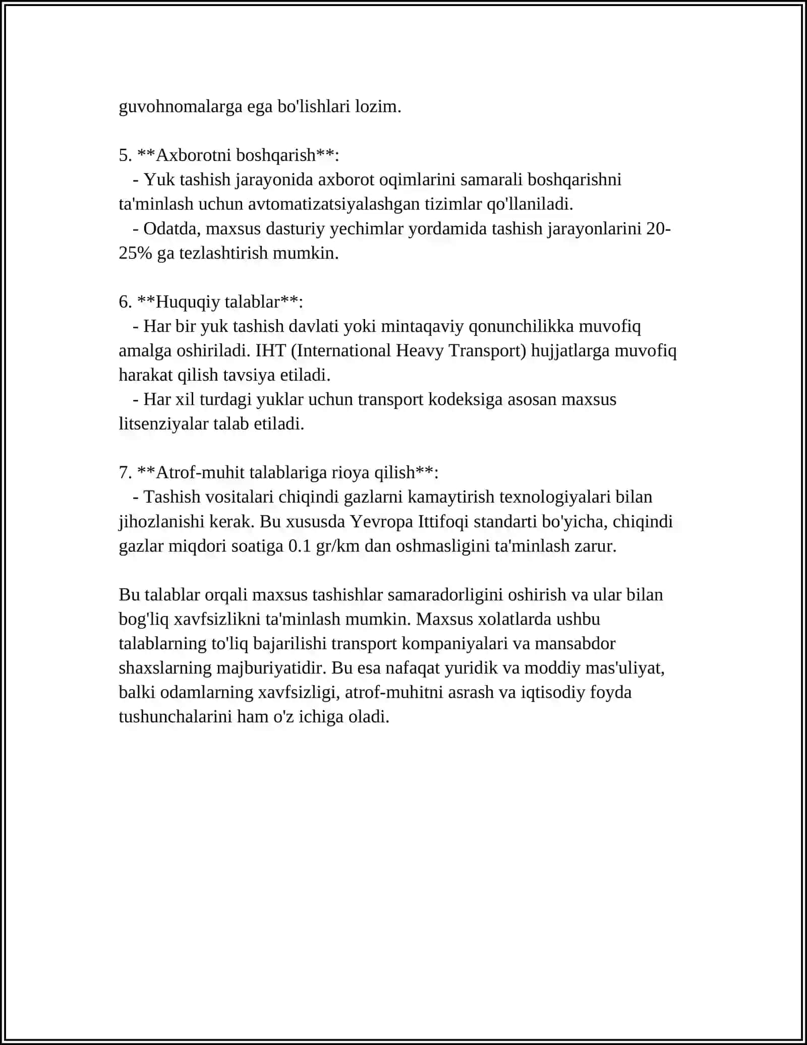 MAHSUS TASHISHLAR UCHUN BELGILANGAN YOʻLOVCHI VAGOʻNLAR 4