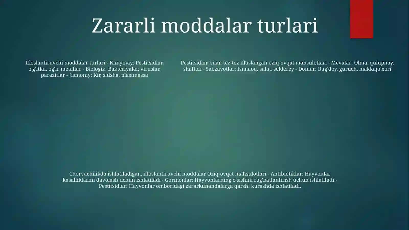 Oziq-Ovqat Mahsulotlari 4