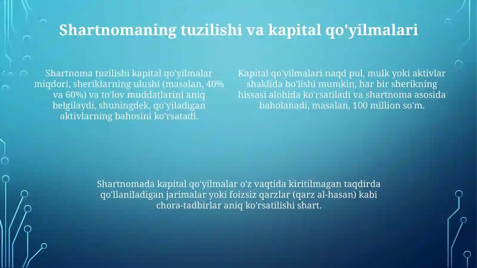 Musharaka shartnomasi 4