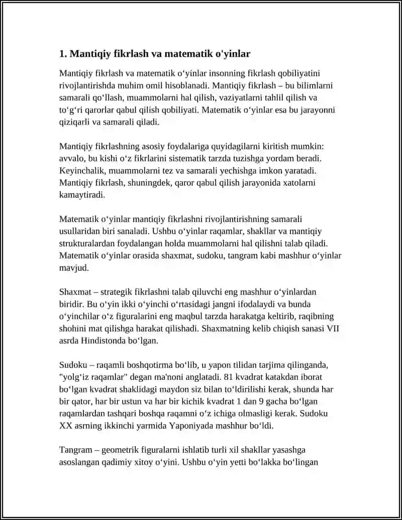 MANTIQQIY FIKRLASHGA OID DIDAKTIK O'YINLAR 4