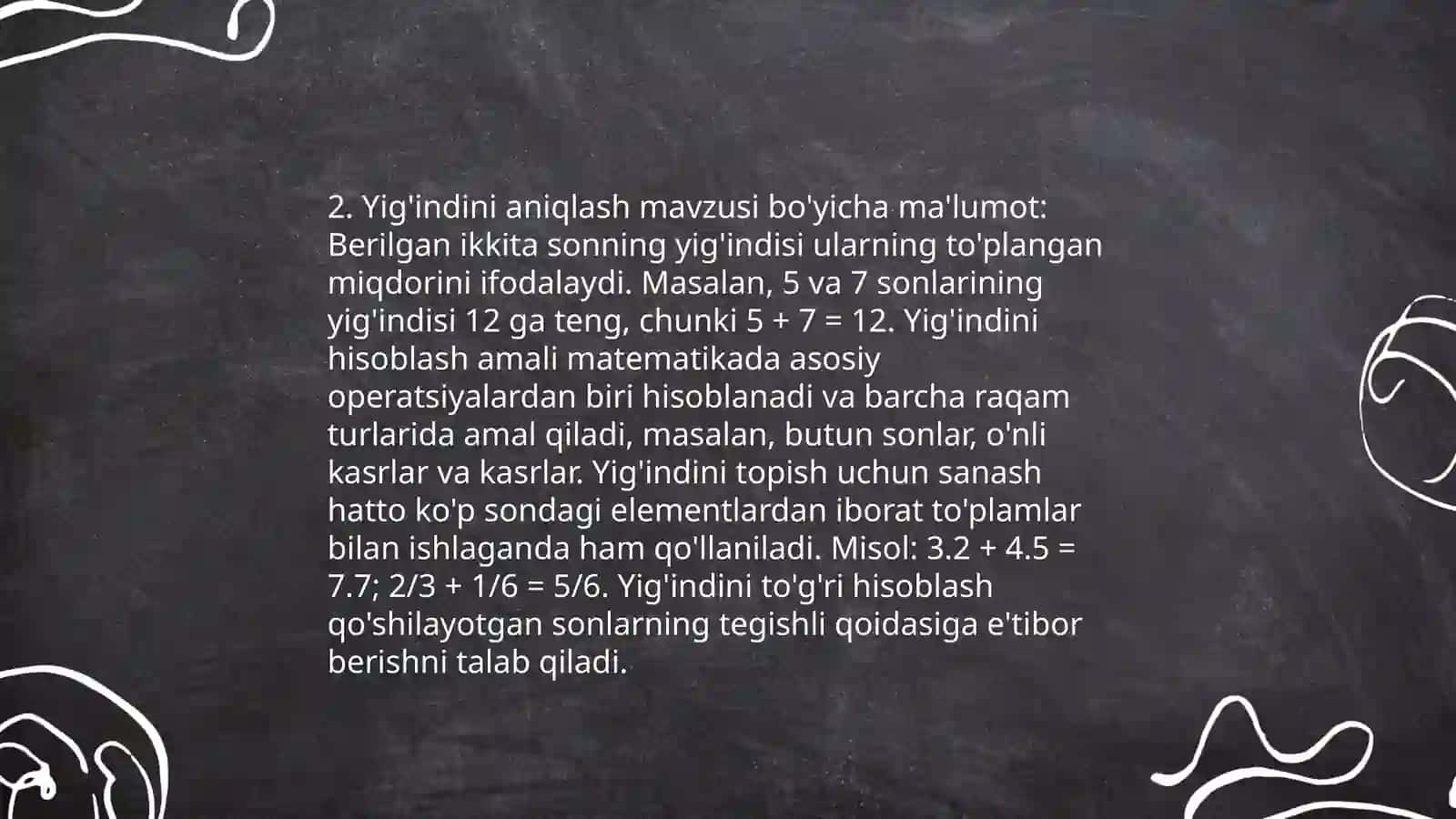 Nomanfiy butun sonlar yig'indisi va kõpaytmasining bõlinishi 4