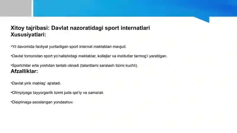 Sport ta’limi tizimlarida xorijiy mamlakatlarning tajribalari 4