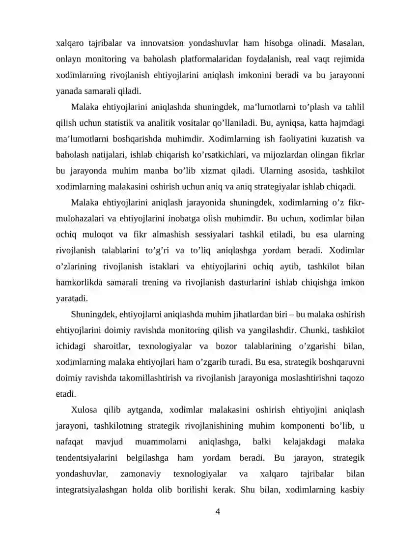 Xodimlar malakasini oshirish boʻyicha trening dasturi ishlab chiqish 4