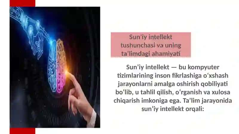 Sun’iy intellekt talabalarga axborot manbalarini topish vatekshirishga yordam berishi 4