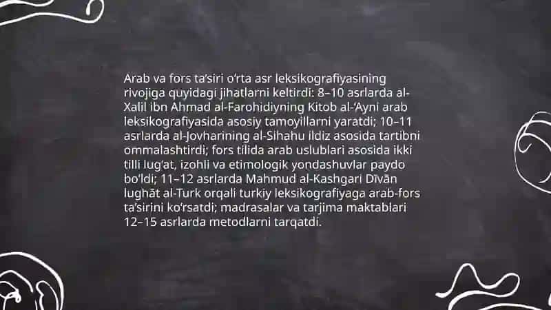 O‘rta asr leksikografiyasi ta‘raqqiyoti 4
