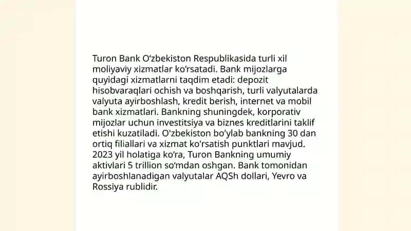 Turon Bank 4