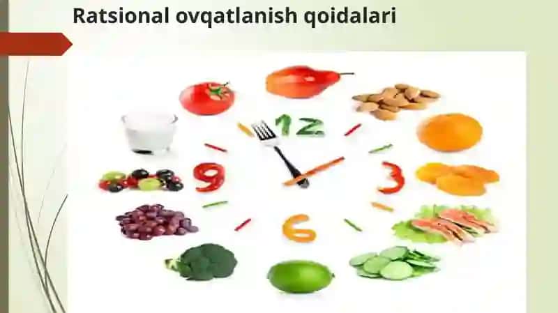 RATSIONAL OVQATLANISH,KUNLIK OVQAT RATSIONI TUZISH 4