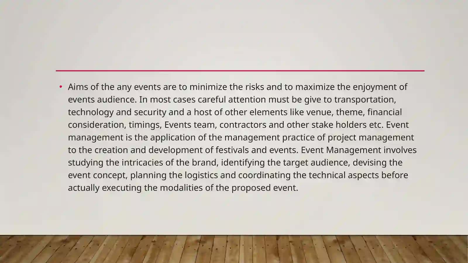 Event management 4
