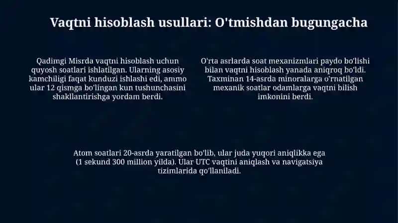 Dars zichligi va xronometraj otkazish usullari 4